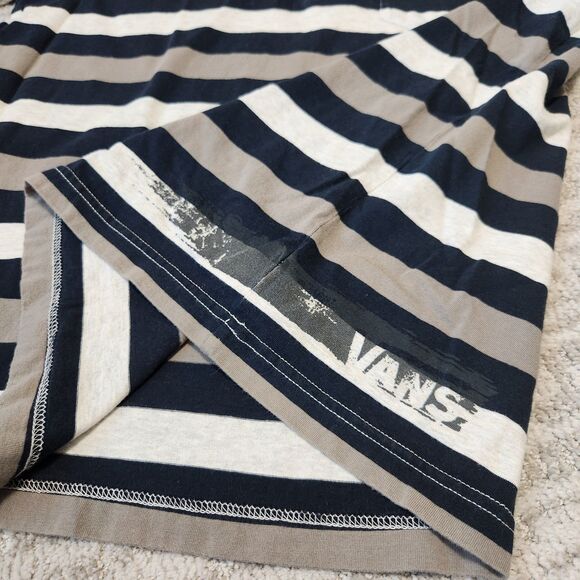 Van's Classic Fit loose short sleeve stripe polo top size M men - Picture 4 of 8